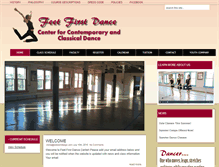 Tablet Screenshot of feetfirstdance.com